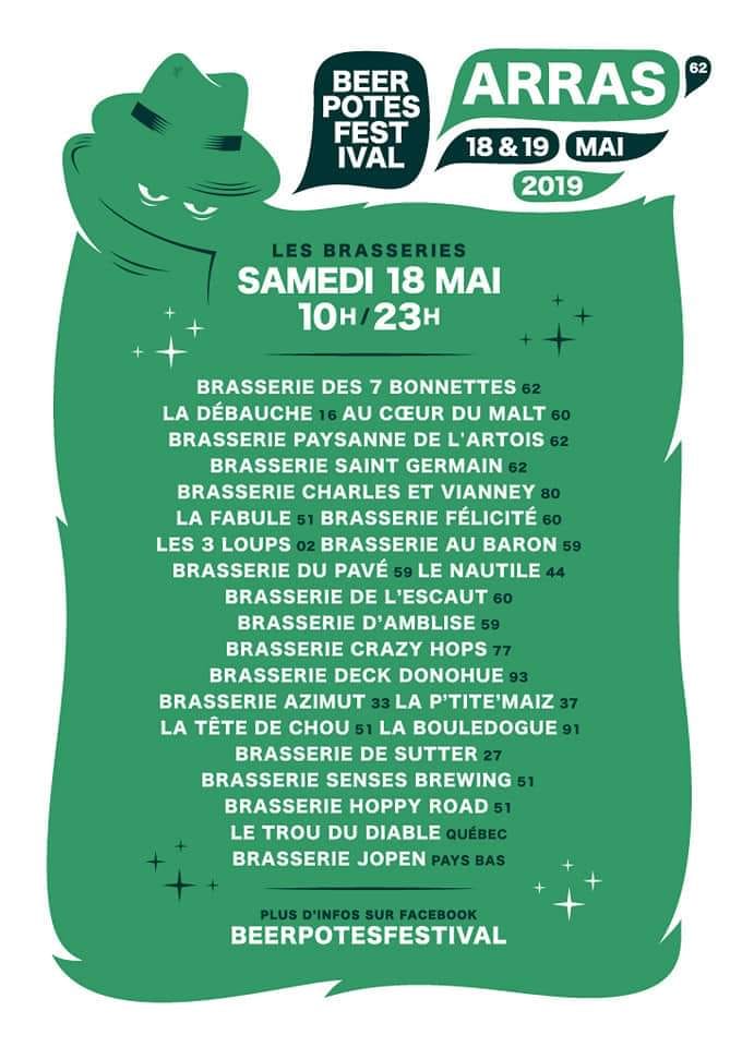 Brasseries présentes au Beer Potes Festival 1.